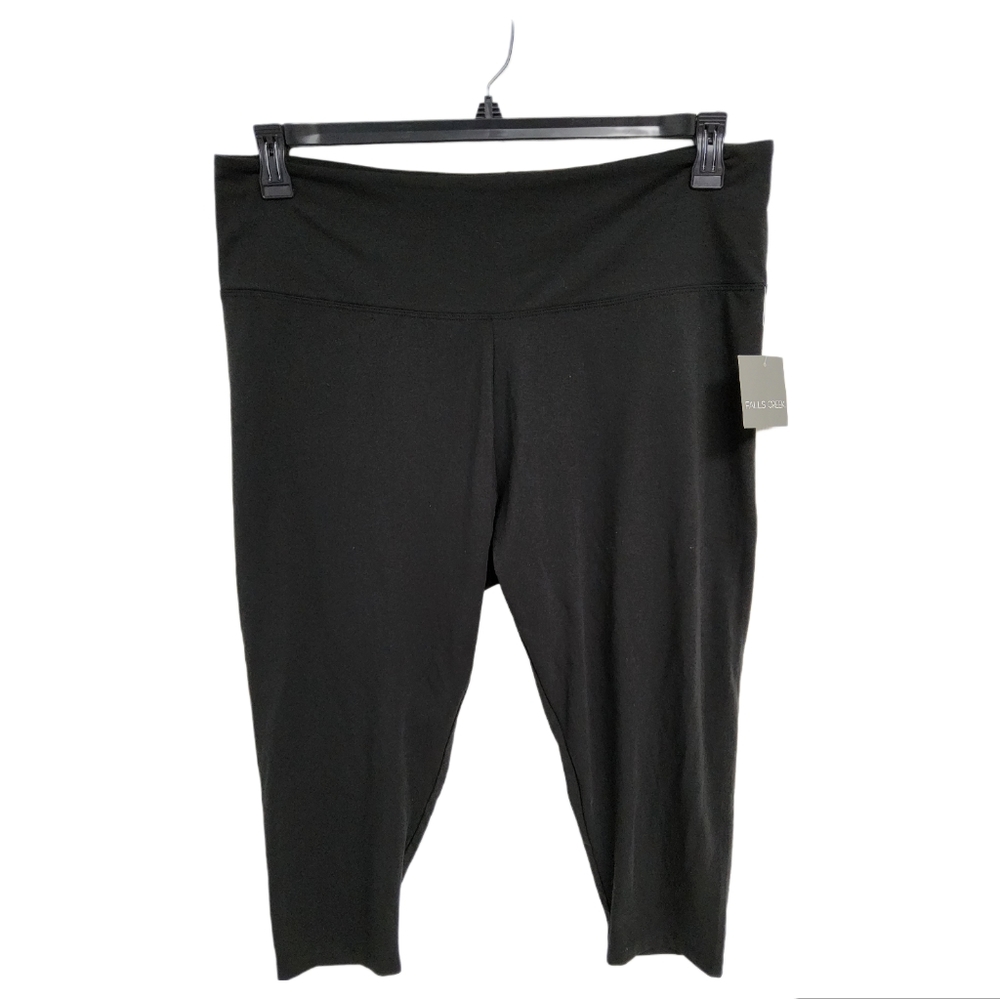 NWT Falls Creek women's black Capri leggings size 2X